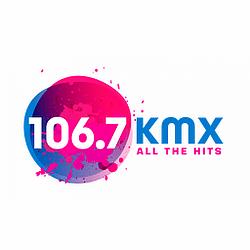106.7 KMX radio logo