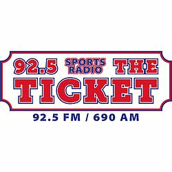 92.5 The Ticket radio logo