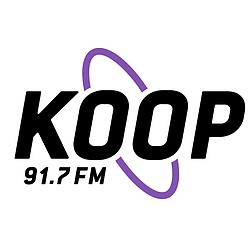 KOOP 91.7 FM logo