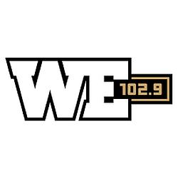 WE 102.9 radio logo