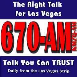 670 AM KMZQ radio logo