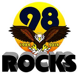 98 Rocks radio logo