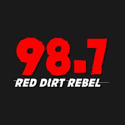 98.7 Red Dirt Rebel radio logo
