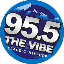 95.5 The Vibe radio logo