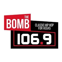 106.9 Da Bomb radio logo