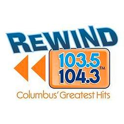 Rewind 103.5/104.3 radio logo