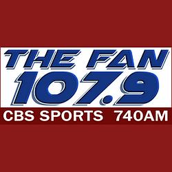 107.9 The Fan radio logo