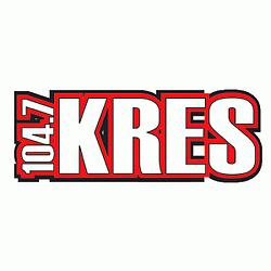 104.7 KRES radio logo