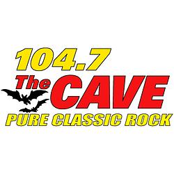 104.7 The Cave radio logo