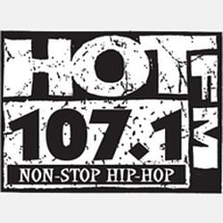 Hot 107.1 radio logo