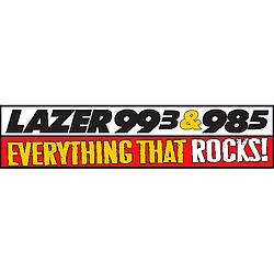 Lazer 99.3 & 98.5 radio logo