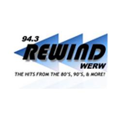 94.3 Rewind radio logo