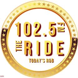 102.5 The Ride radio logo