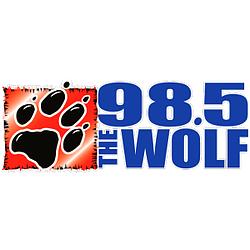 98.5 The Wolf - KEWF radio logo