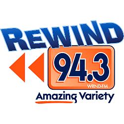 Rewind 94.3 radio logo