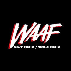 WAAF Boston's Rock Station radio logo