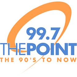 99.7 The Point radio logo