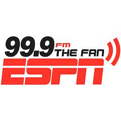 99.9 The Fan radio logo