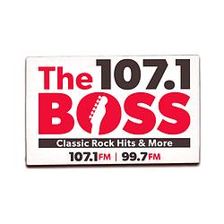 107.1 The Boss radio logo