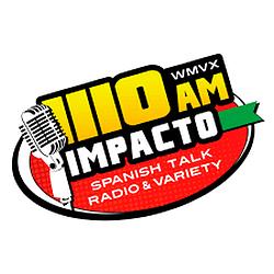 WMVX Impacto 1110 AM radio logo