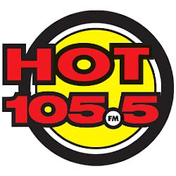 HOT 105.5 radio logo