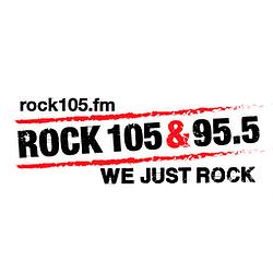 Rock 105 & 95.5 radio logo
