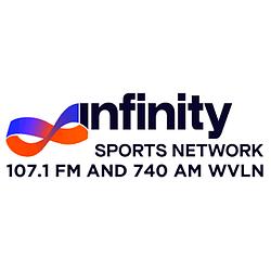 Infinity Sports Network 107.1 FM 740 AM WVLN logo