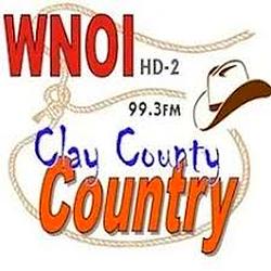 Clay County Country 99.3 radio logo