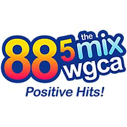 WGCA 88.5 FM THE MIX logo