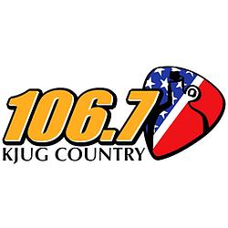 106.7 KJUG Country radio logo