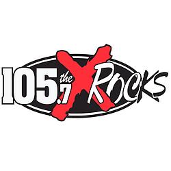 105.7 The X Rocks radio logo