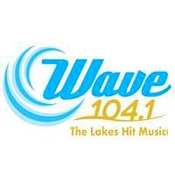 104.1 The Wave radio logo