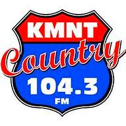 104.3 KMNT radio logo