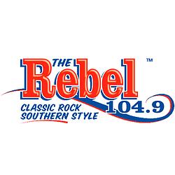 104.9 The Rebel radio logo