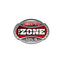 105.9 The Zone radio logo