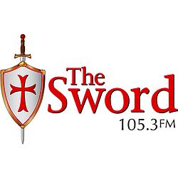 KSWZ-LP 105.3 FM The Sword logo