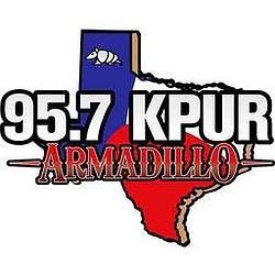 KPUR FM - 95.7 the Armadillo logo