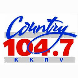 Country 104.7 KKRV radio logo