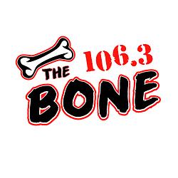 106.3 The Bone radio logo