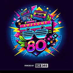 Awesome 80s radio logo