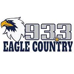 93.3 Eagle Country radio logo