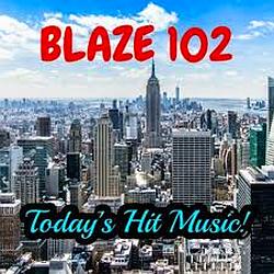 Blaze 102 radio logo