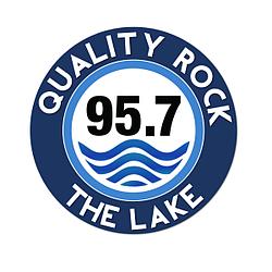 95.7 The Lake radio logo