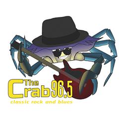96.5 The Crab radio logo