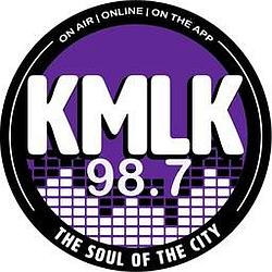 98.7 KMLK radio logo