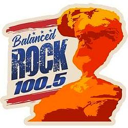 Balanced Rock 100.5 radio logo