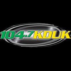 104.7 KDUK FM logo