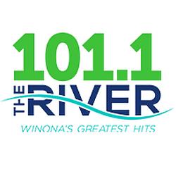 101.1 The River radio logo