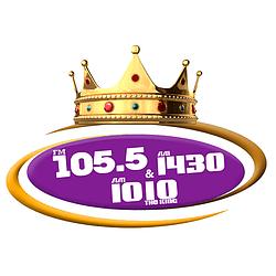 105.5 FM/AM 1430 The King logo