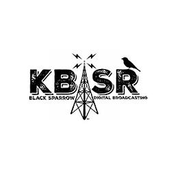 Black Sparrow Radio KBSR logo